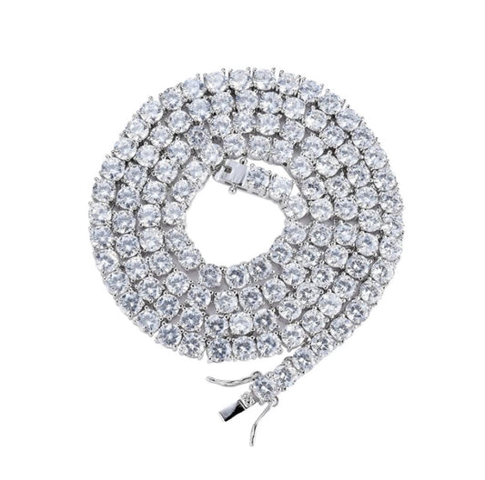Diamanté tennis necklace